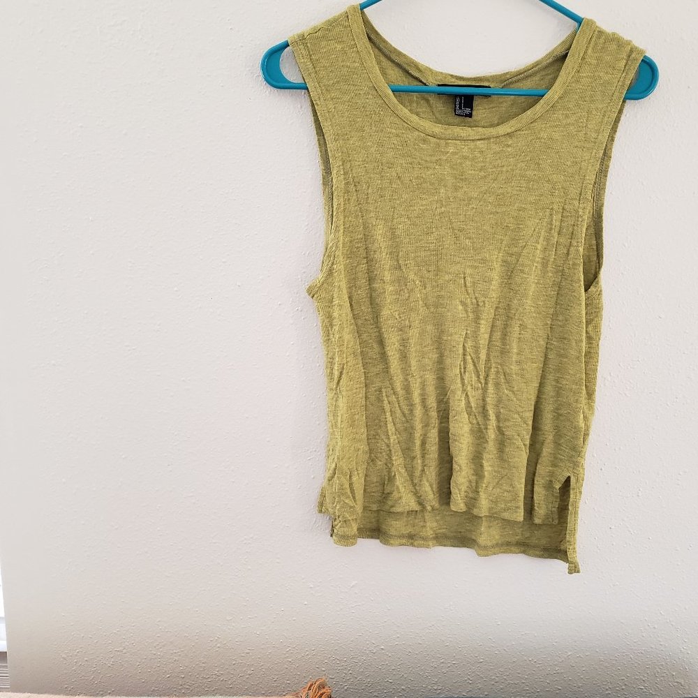 Chartreuse Tank Top - Size Small
